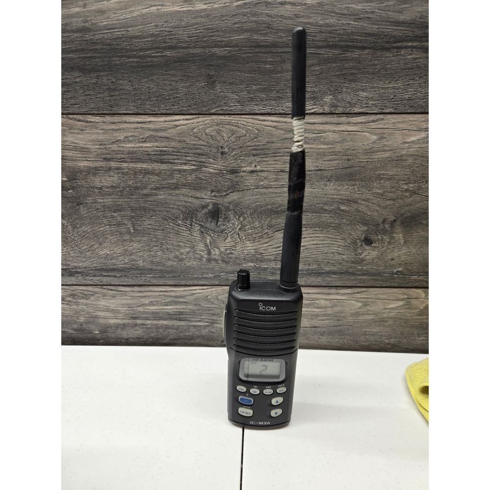 Icom IC-M3A Handheld VHF Marine Transceiver Radio Black with BC-131A Charger